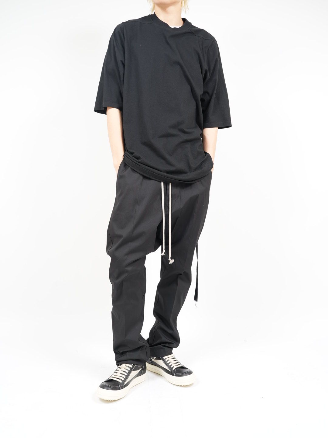 u*o様 Rick Owens ブラック サルエルパンツ @15 u*o様 Rick Owens