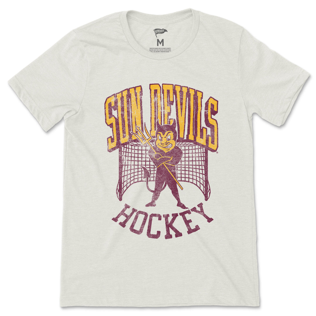 Arizona State Vintage Sparky Hockey Tee | College Vault Exclusive