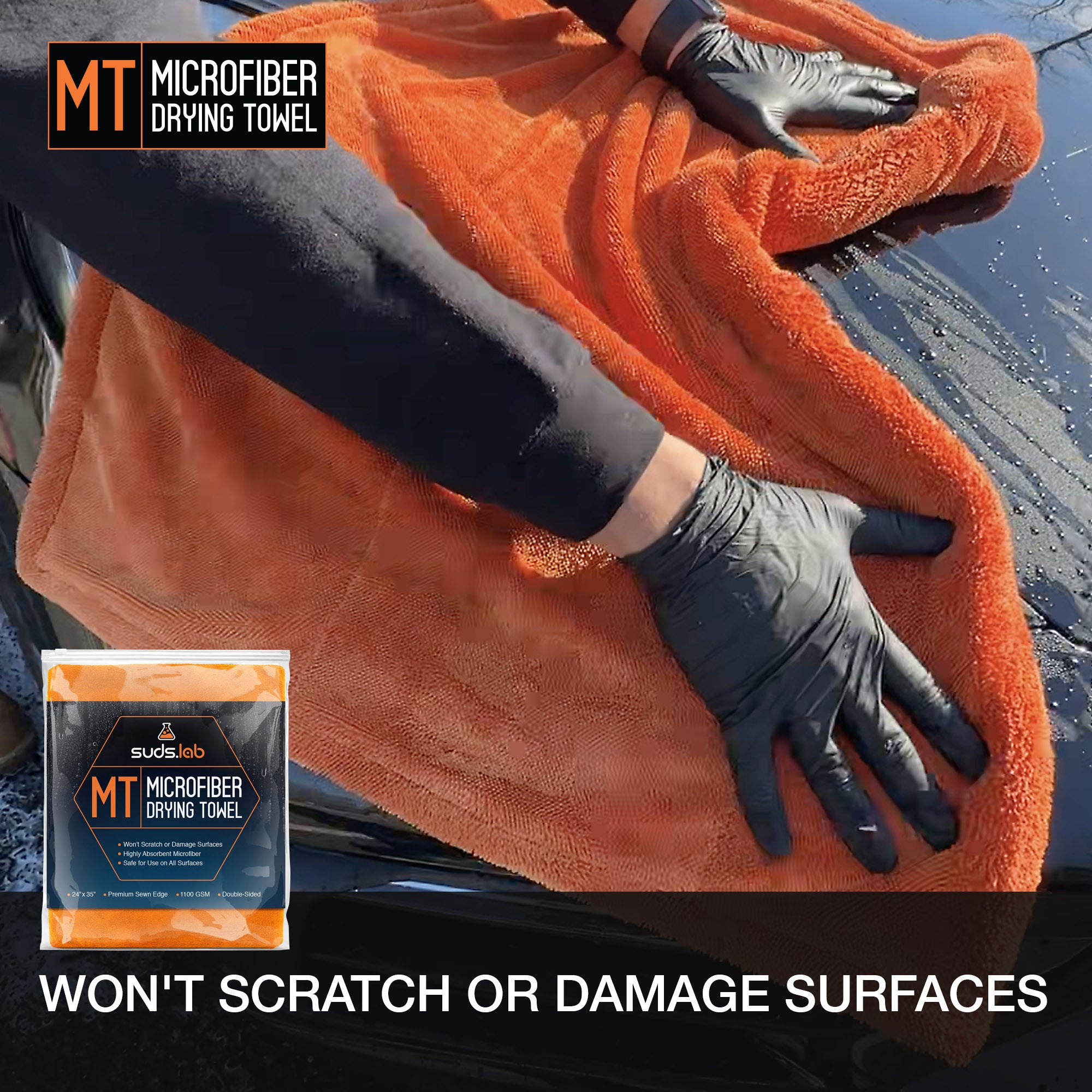 MT Large Microfiber Drying Towel – SudsLab