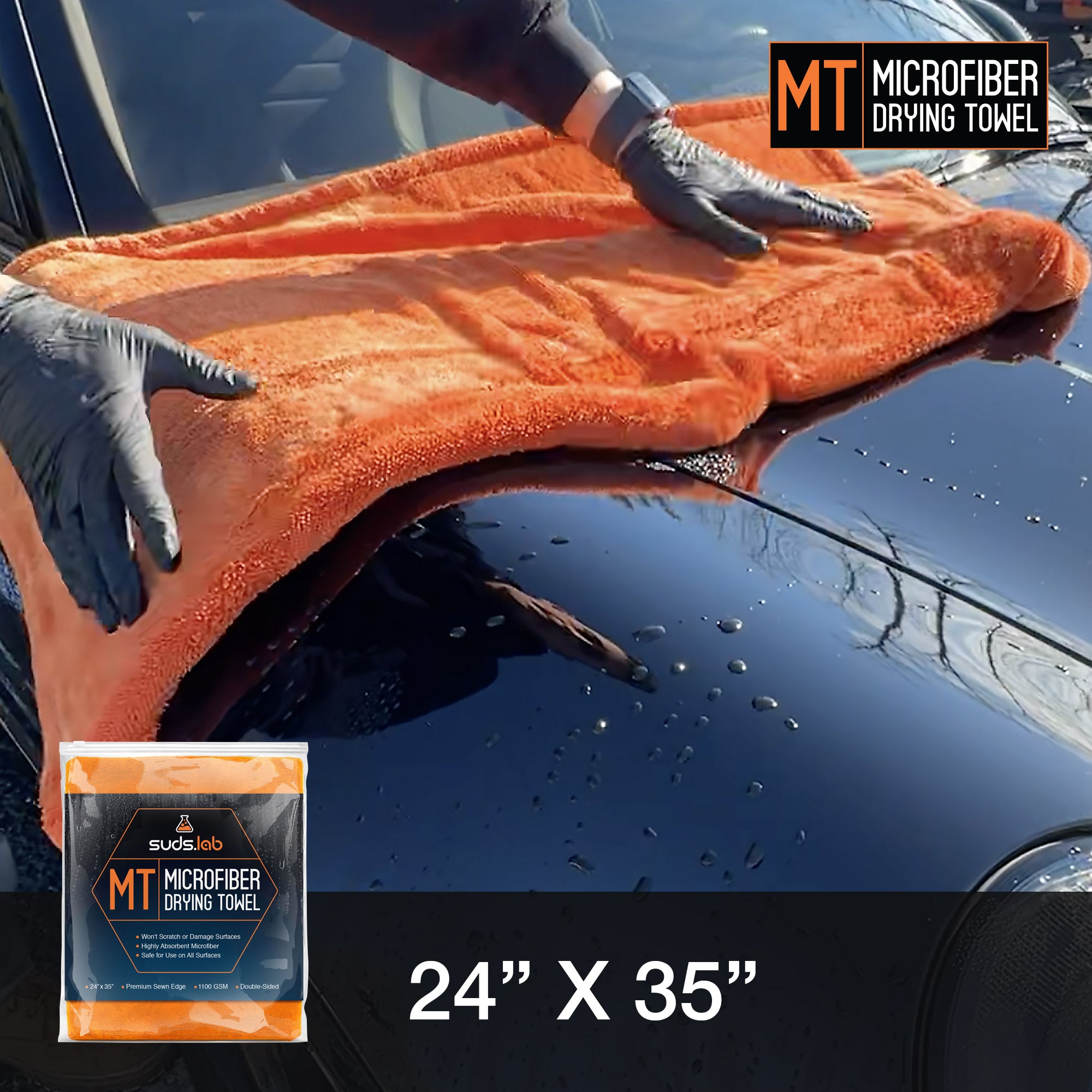 MT Large Microfiber Drying Towel – SudsLab