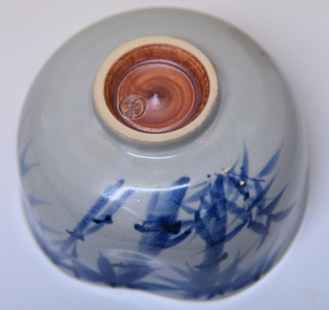 竹絵茶碗 手塚 石雲作 すいぎょく園｜創業百年、お茶の「すいぎょく園」