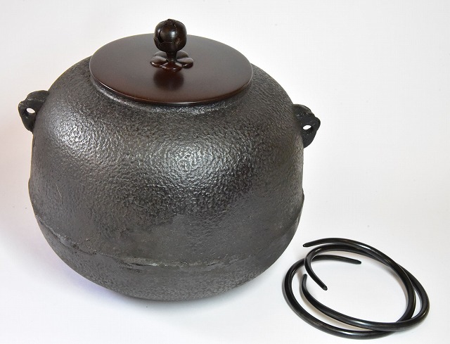 風炉釜 茶道 アンティーク レトロ 鉄 急須、鬼面鋳鉄風炉茶釜、鉄風炉