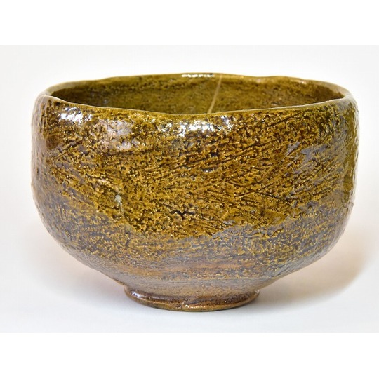 九代 大樋長左衛門 田山方南造 茶碗 共箱 幅約9.5㎝ 東Y7-1229☆2F 九