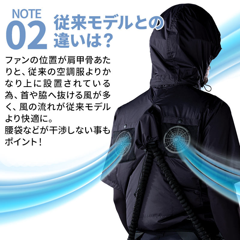 作業服の通販 空調服 半袖ブルゾン 自重堂Z-DRAGON 74400【サンワーク