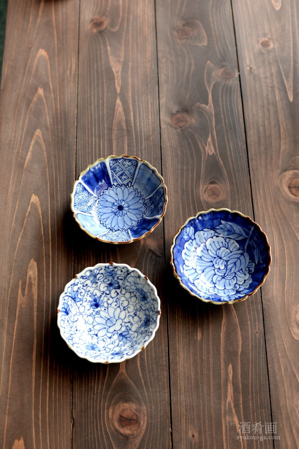 陶芸品 桔梗渕小鉢 有田焼 佐賀県親和伯父山窯 ～ 酒肴画