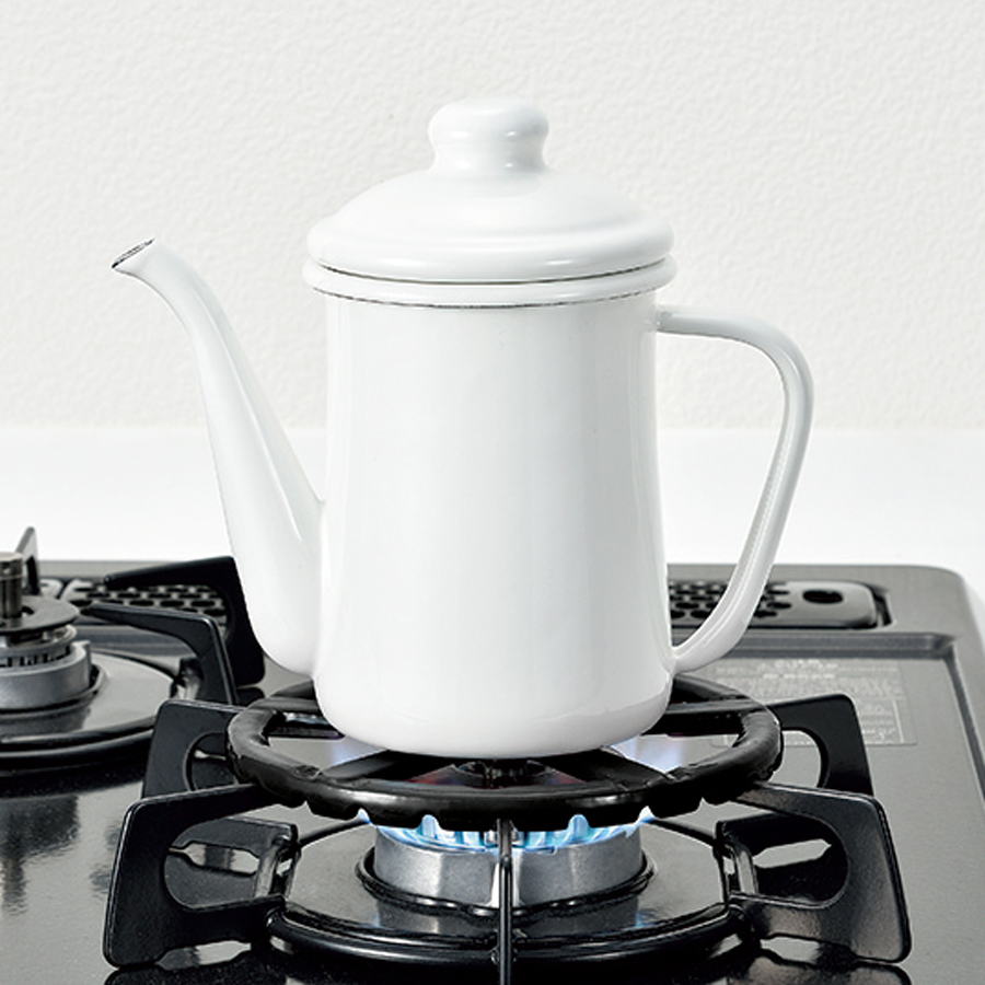 フェール 鉄鋳物製ミニ五徳(ホーロー加工)ブラック HB-4198