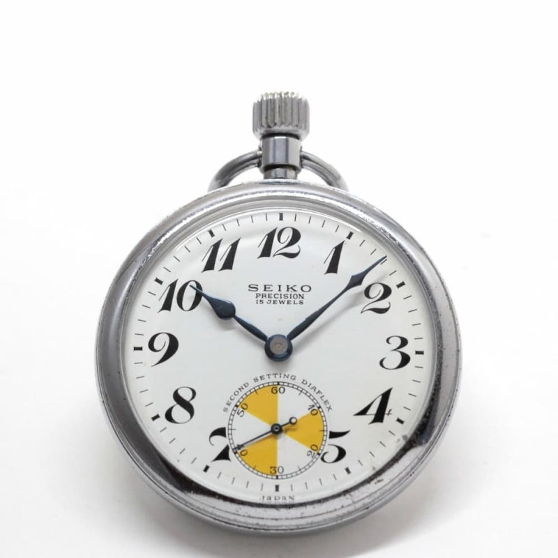 19セイコー鉄道時計/15石/秒針止め機能/絶版時計/オーバーホール済