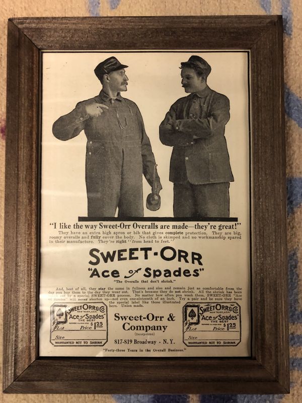 1910s SWEET-ORR Advertising - PALMS