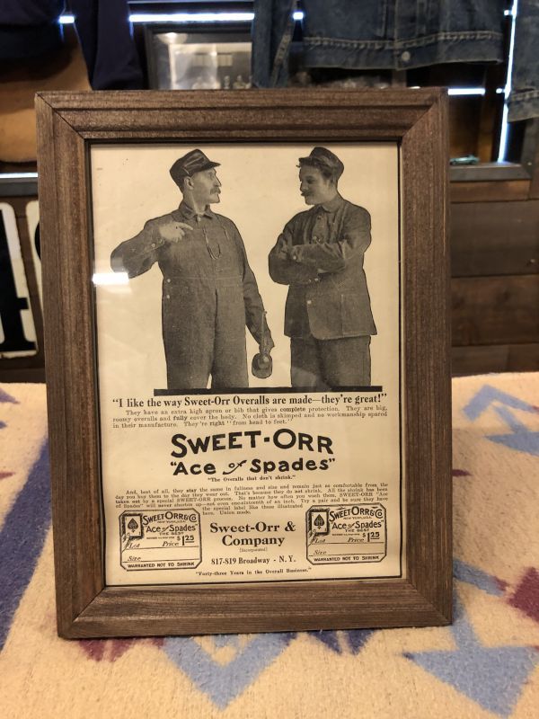 SWEET ORR スウィートオール ビンテージ トレードカード SWEET ORR