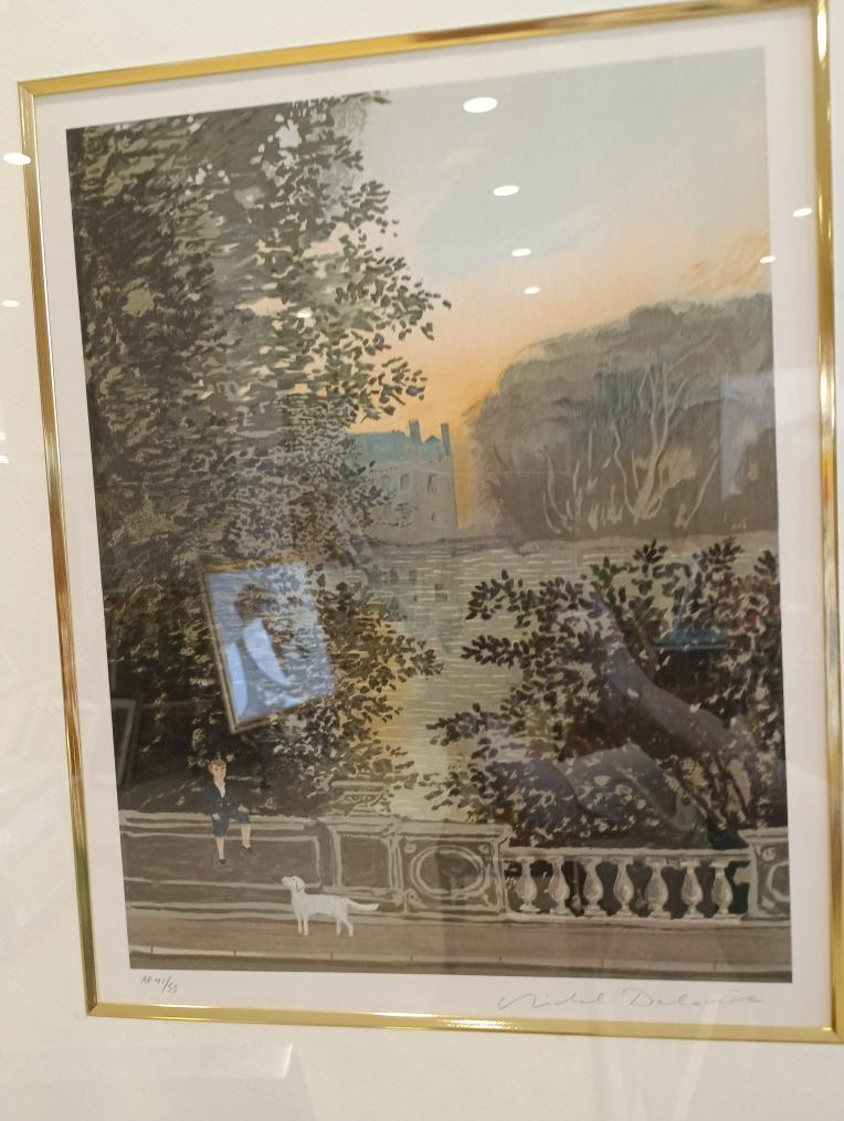 宮田雅之シルクスクリーン版画「虎」一休みして未来を切り開く