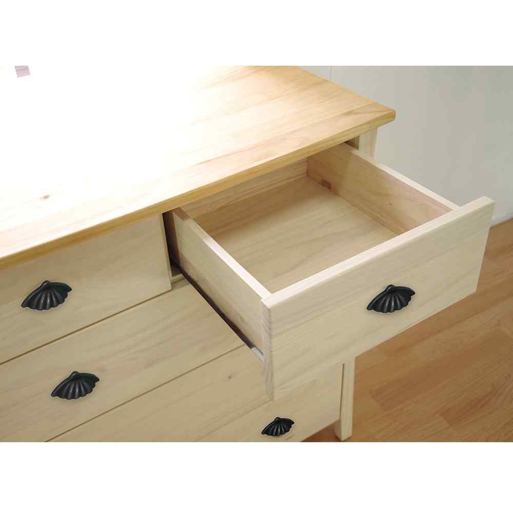 フレンチカントリーチェスト｜シェル取手｜MW色