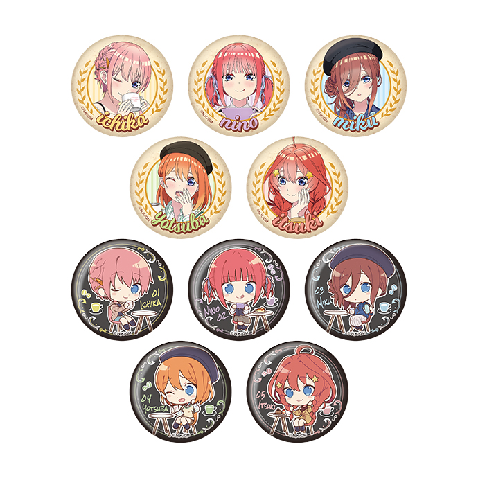 五等分の花嫁 patisserere NAKANO プリン 缶バッジ 二乃 五等分の花嫁