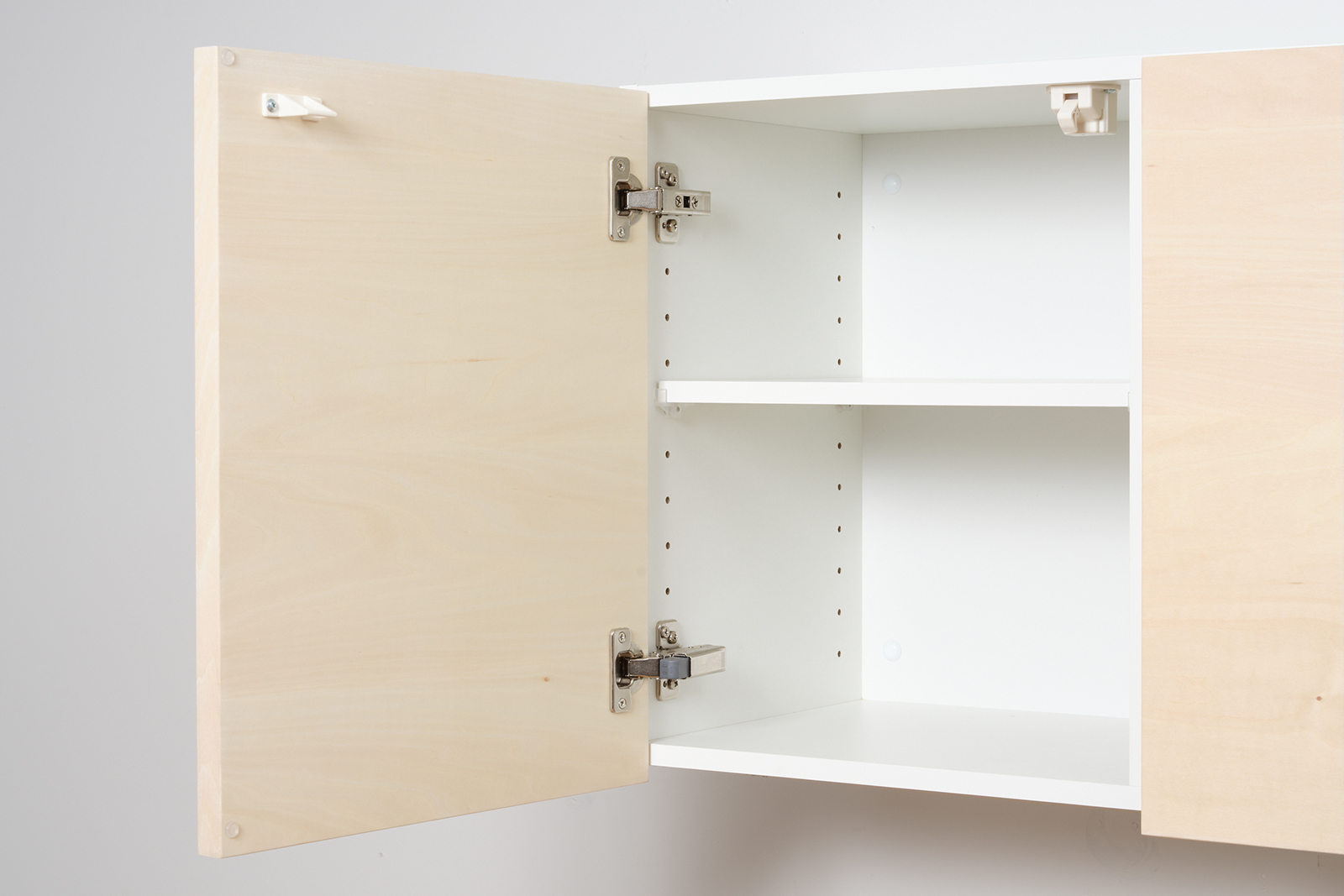 オーダー吊り戸棚 開き扉 バーチ W910～1350 | KB-KC024-19a-G183