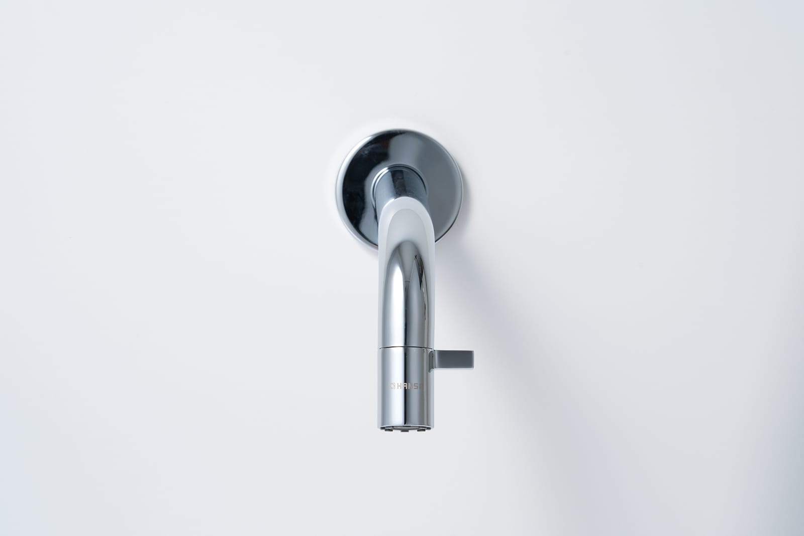 壁付けスパウトレバー水栓 洗面用 クローム L186 | KB-TP011-02-G141