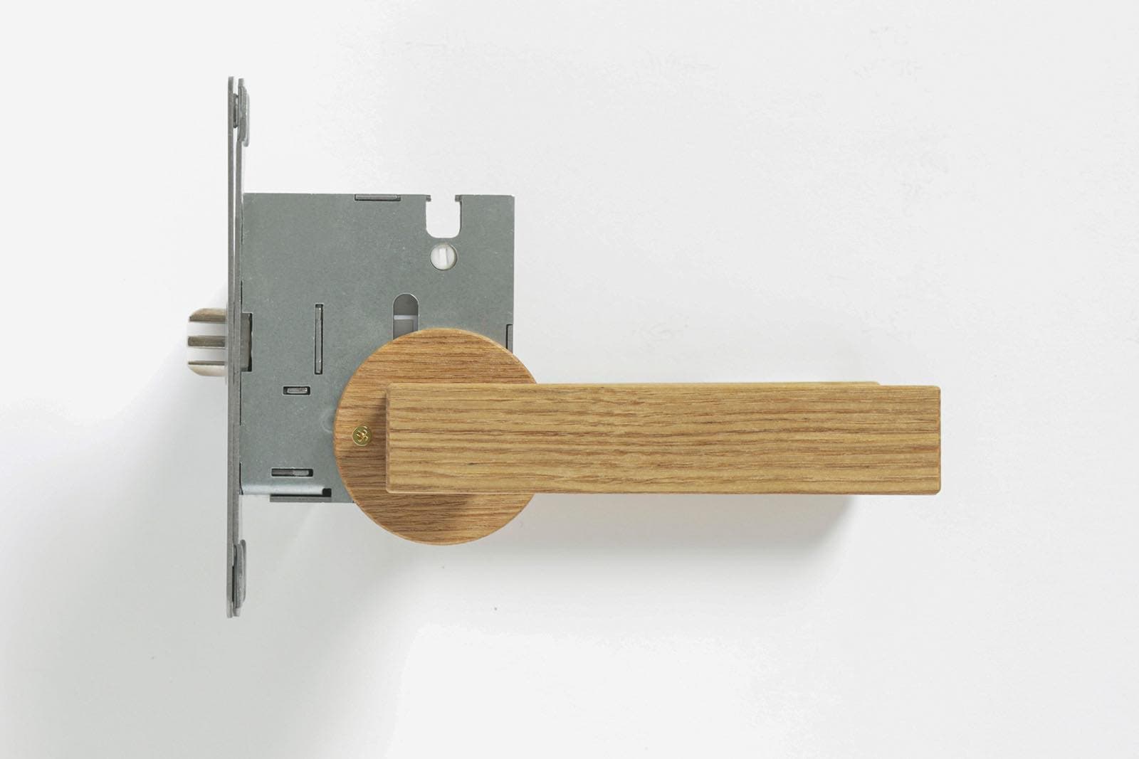 木のドアパーツ レバーハンドル タモ | PS-HD010-02-G185 | ドアノブ