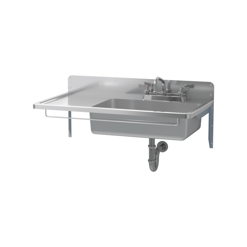 スクールシンク 台付け水栓用 片デッキタイプ | KB-PR015-04-G239