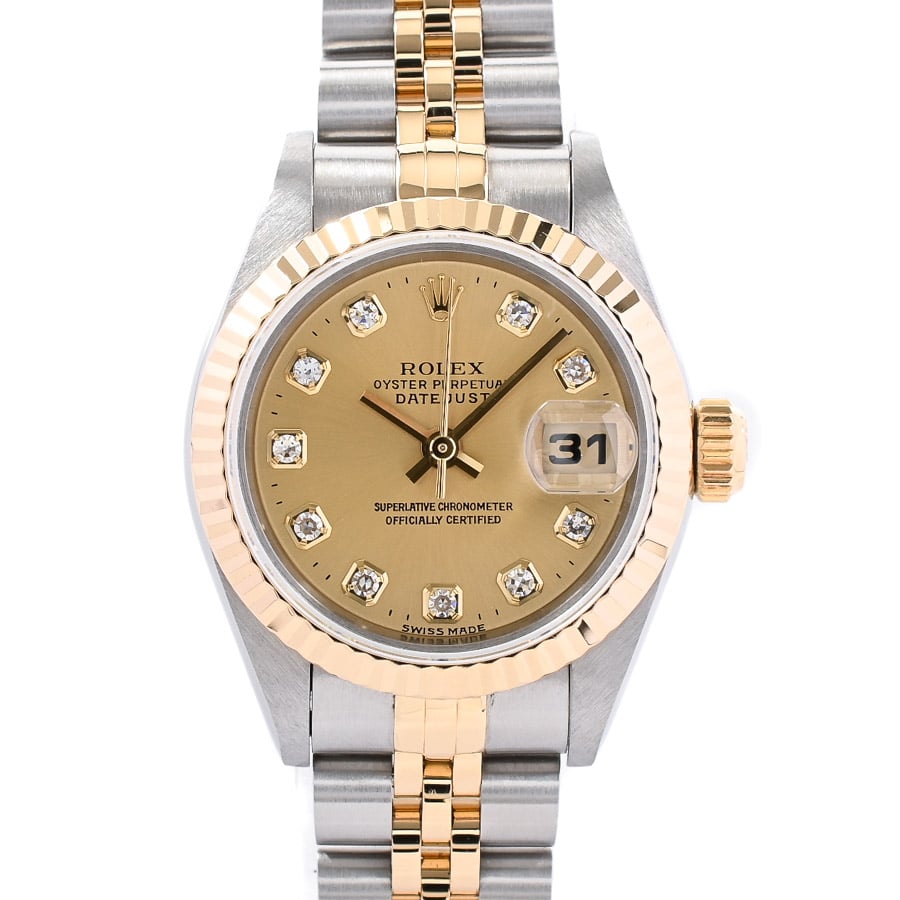 さゆり さゆり ロレックス デイトジャスト純正2コマ さゆり さゆり