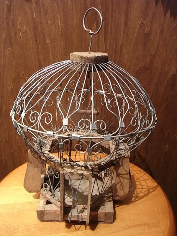 ワイヤー鳥かご、フランス製バードケージ LCM 5810