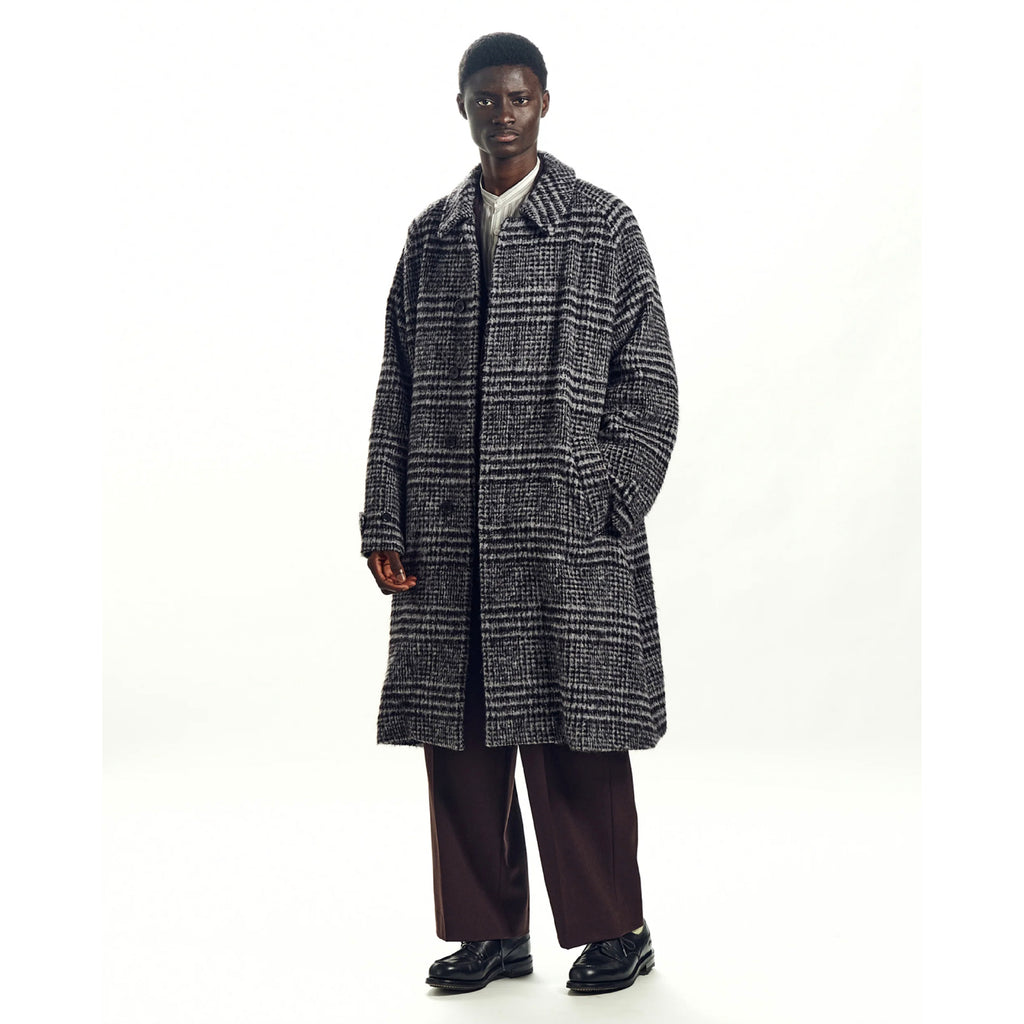 ALPACA SHAGGY PLAID ALPACA WALK ABOUT COAT | ref. / Web Store