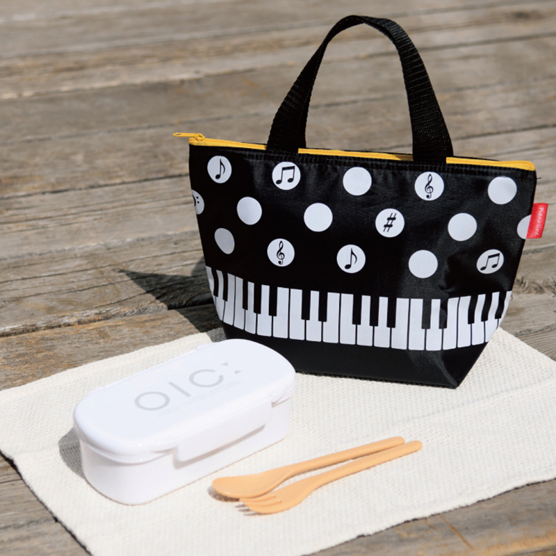 Piano line 保冷ランチバッグ（水玉）｜ピアノデザイン アイテム｜在庫