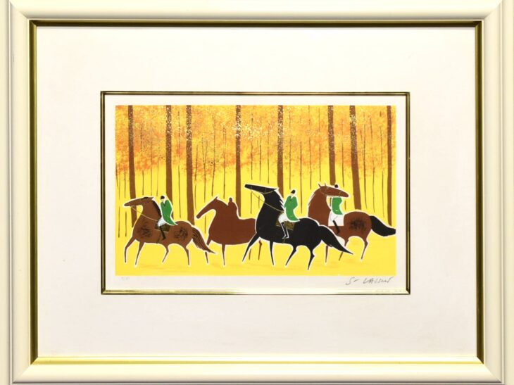 セルジュ・ラシス 『乗馬』 ｜骨董品買取 緑和堂