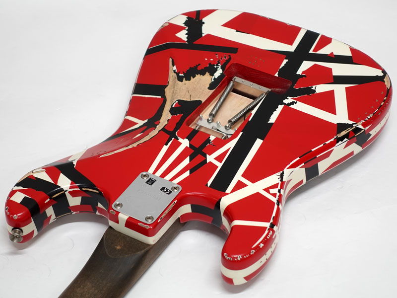 EVH イーブイエイチ Striped Series Frankie Red with Black Stripes