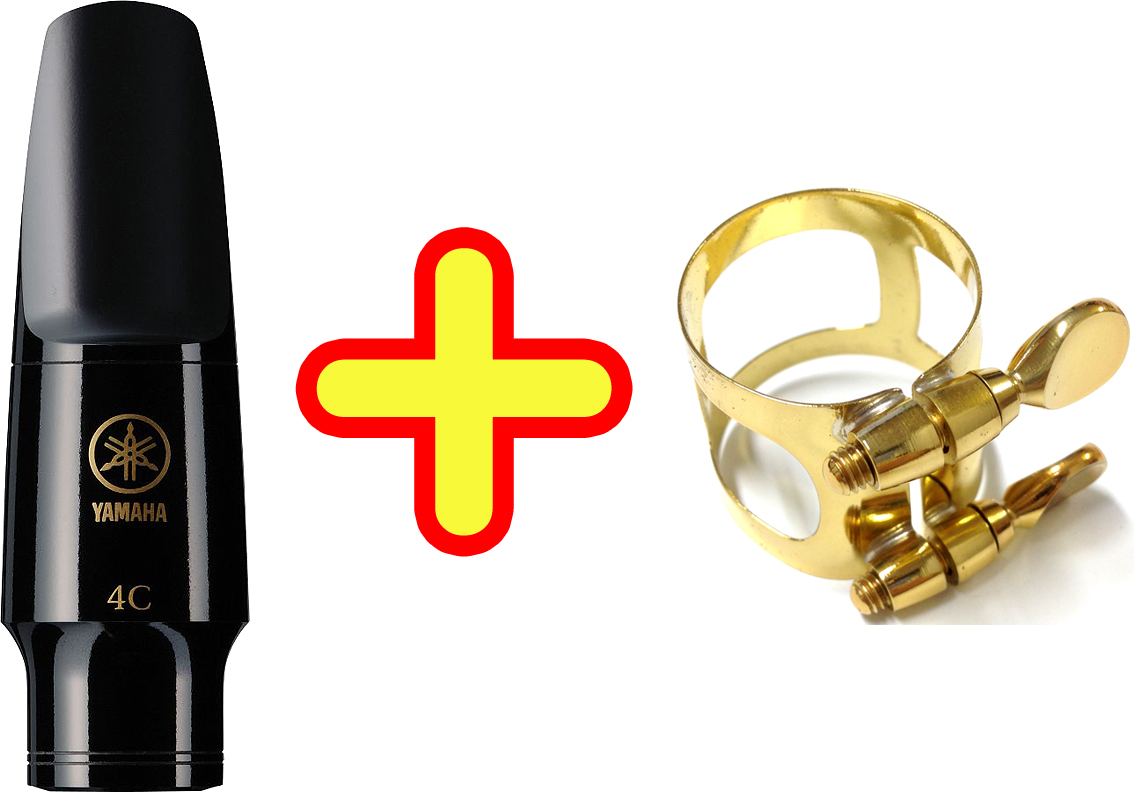 YAMAHA ヤマハ AS-4C アルトサックス マウスピース リガチャー セット