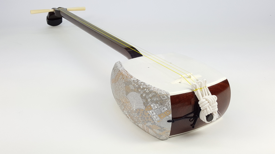 大阪唐木伝統工芸品 紅木 三味線 ケースつき 大阪唐木伝統工芸品 紅木