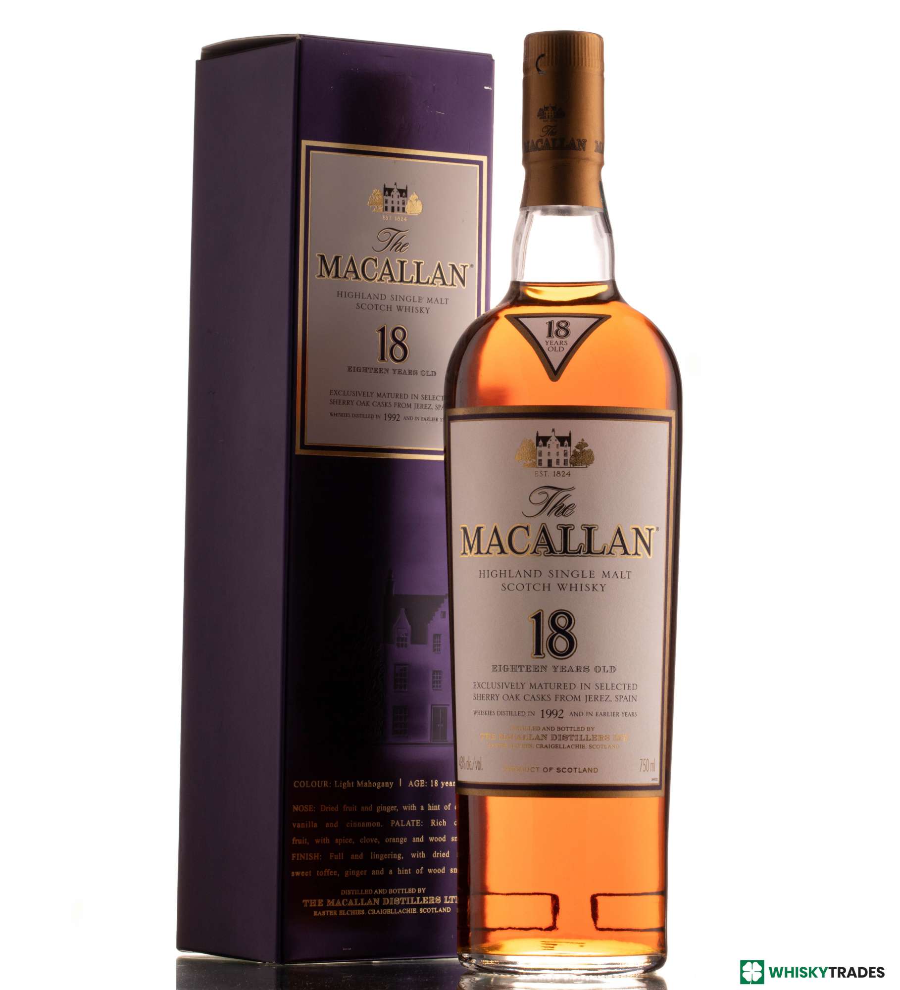 MACALLAN 1992 18 YEARS OLD 43%