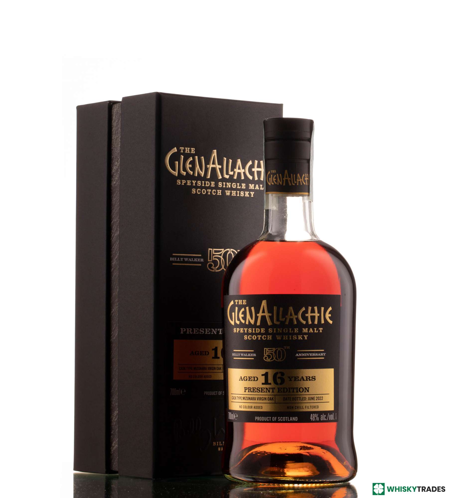 GLENALLACHIE 16 YEARS OLD PRESENT EDITION 48% | BILLY WALKER 50TH