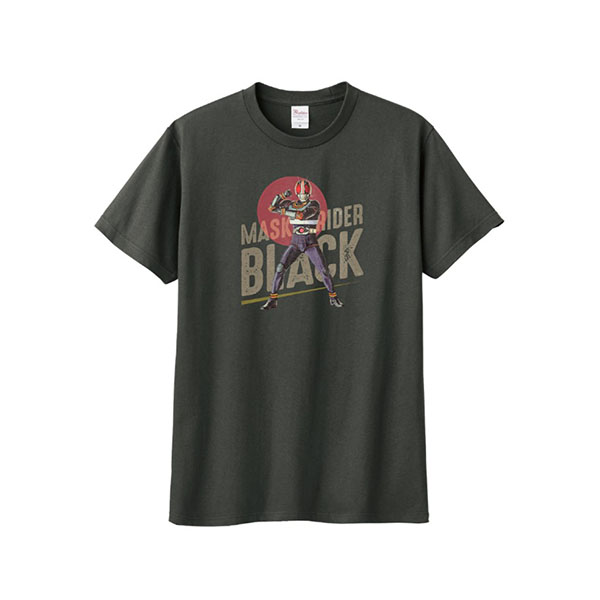 ヘビーウェイトTシャツ チャコール XLサイズ【仮面ライダーBLACK