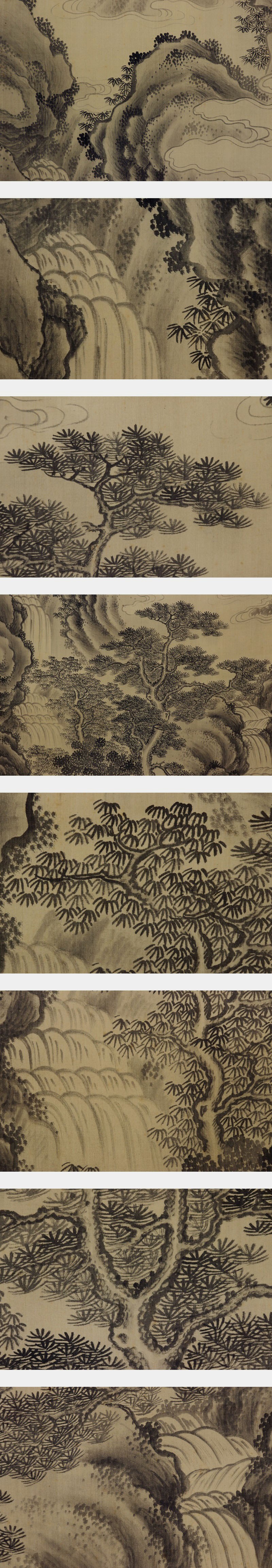 真作⁄谷文晁⁄山水図⁄雨中山水⁄掛軸☆宝船☆AK-699 - メルカリ