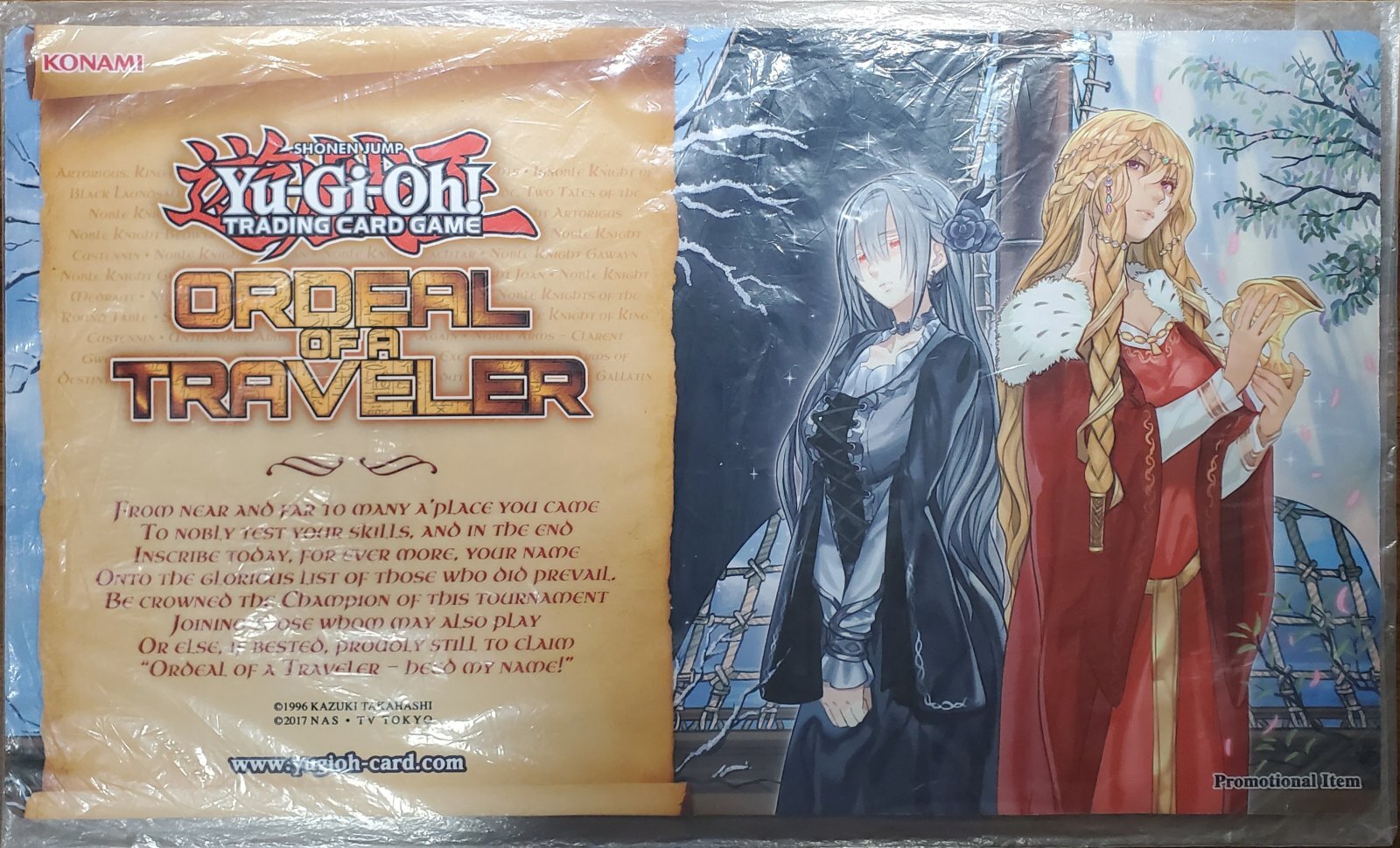 美品 聖騎士の追想 イゾルデ プレイマット 遊戯王 Traveler