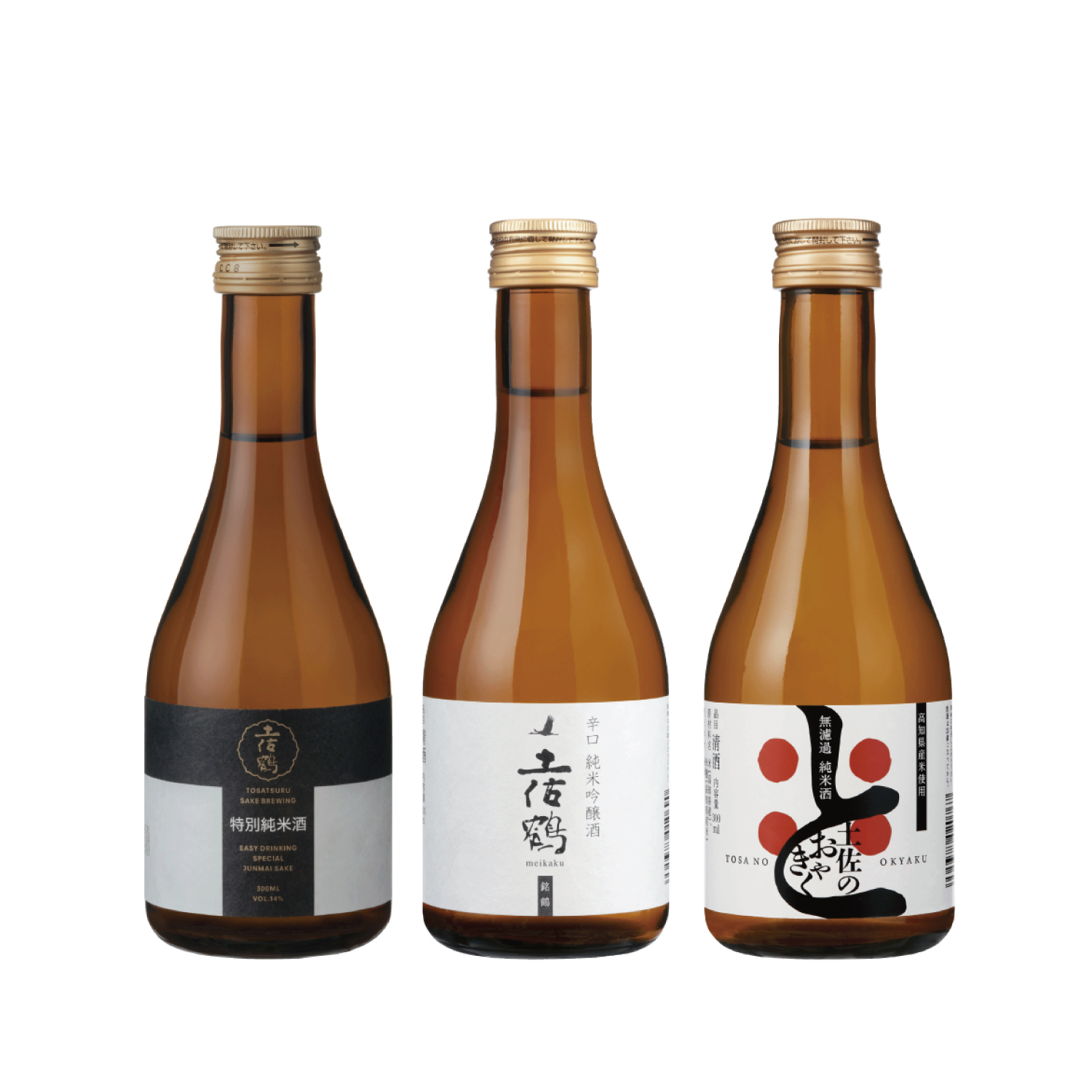 土佐鶴 呑みくらべお試しセット 純米酒3選｜土佐鶴オンラインショップ