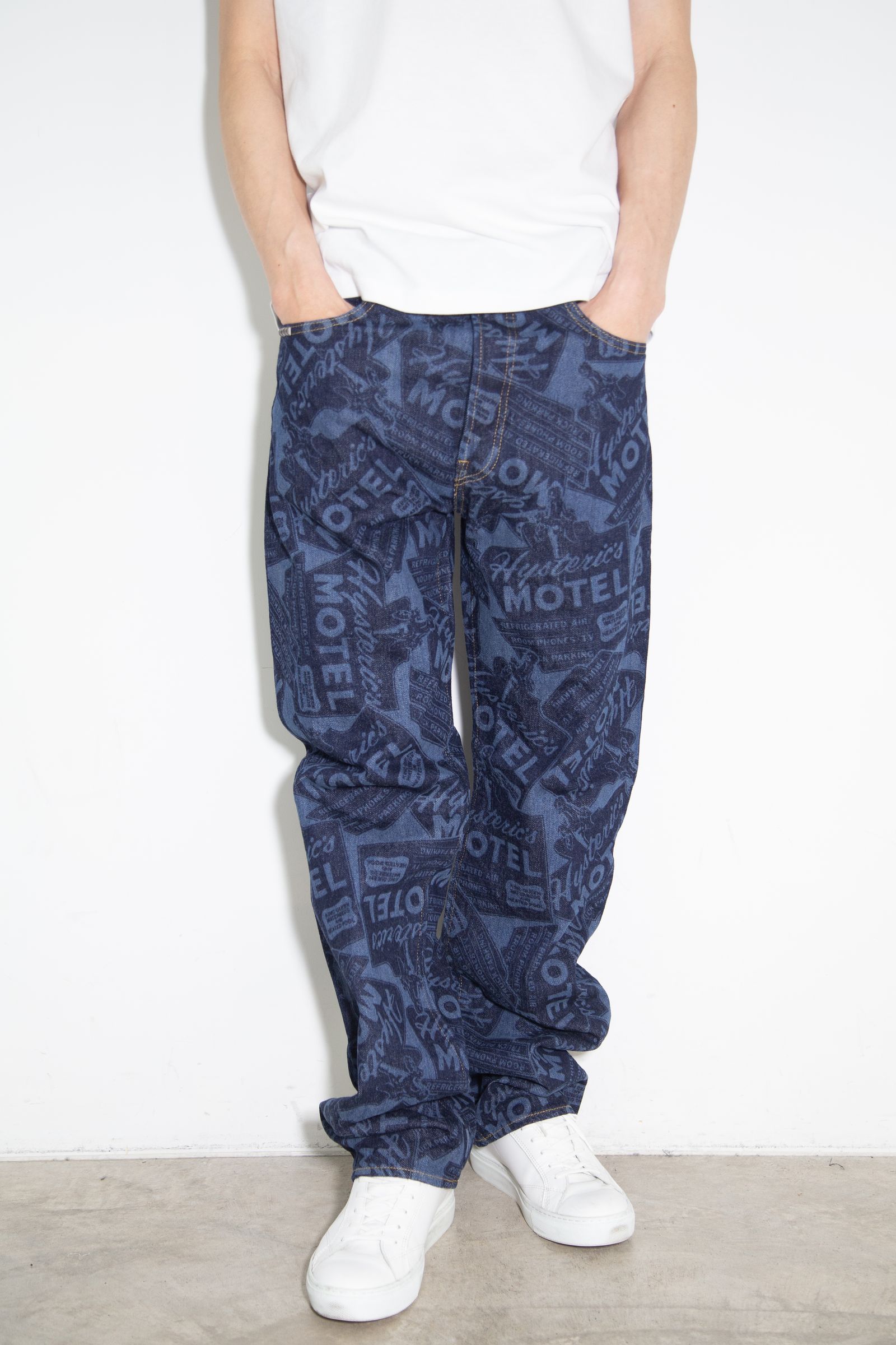 HYSTERIC GLAMOUR - [ラスト1点 サイズ32] HYSTERIC MOTEL柄 60'S XX