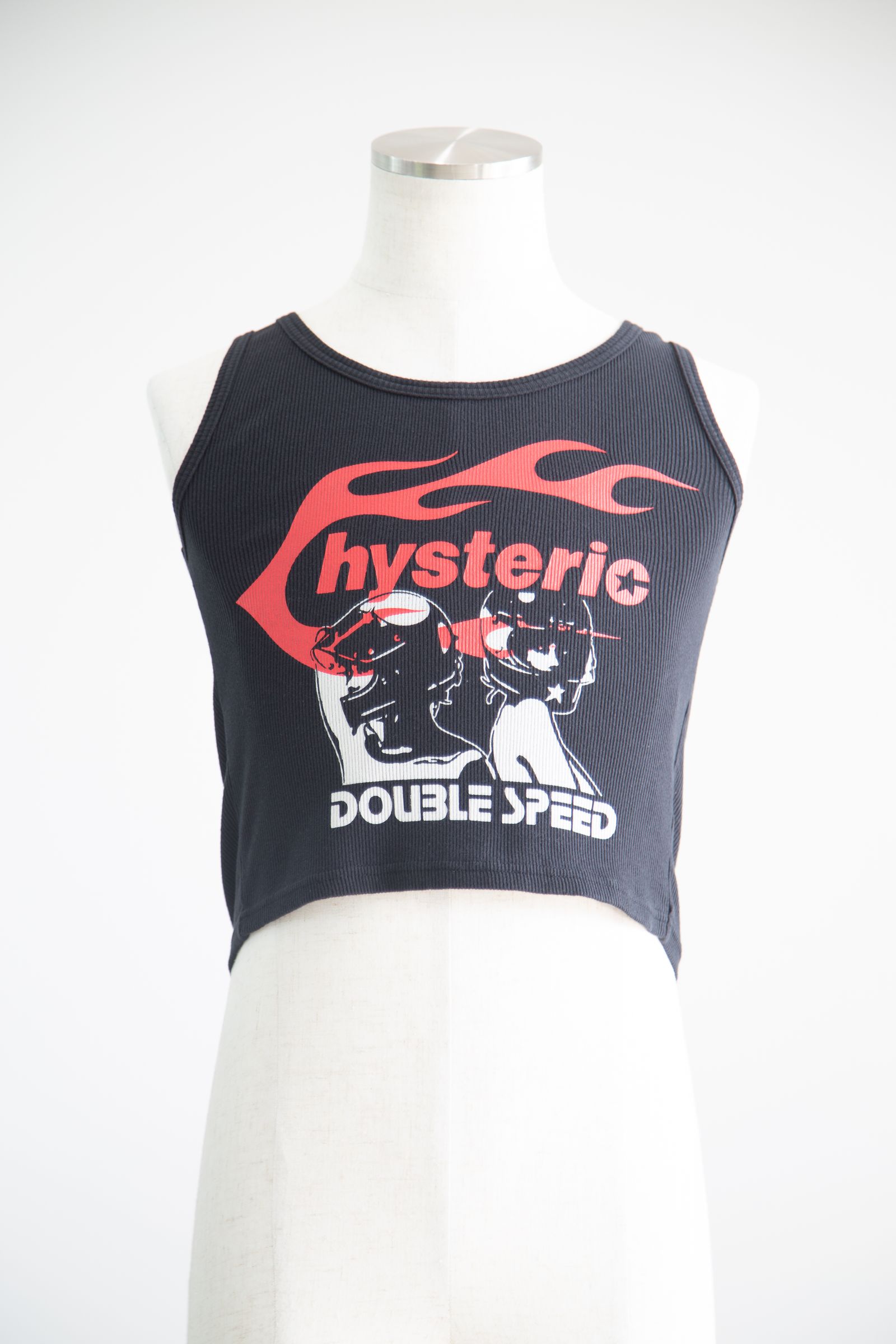 HYSTERIC GLAMOUR - HYSTERIC FLAME ON タンクトップ / ブラック | Tempt