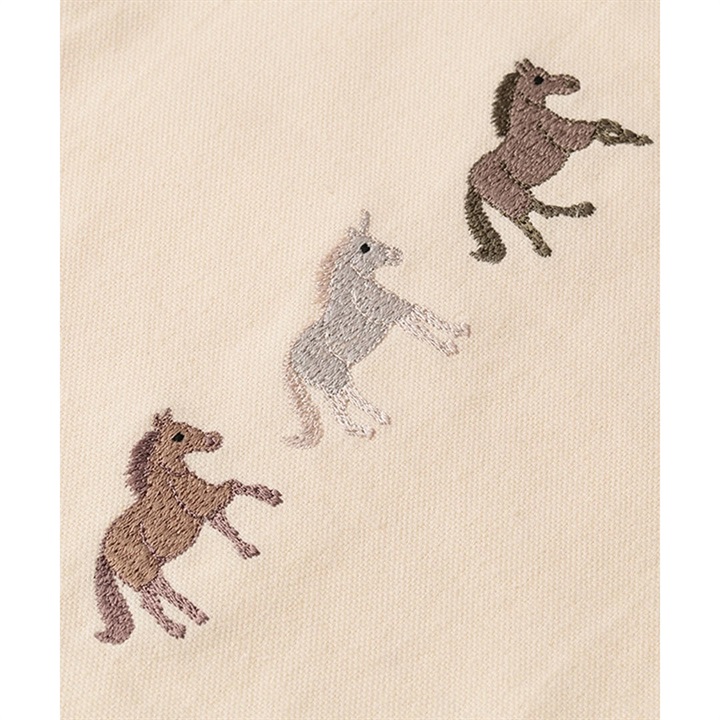 OUTBACK 馬 刺繍 ホース オイルドジャケット アニマル 動物