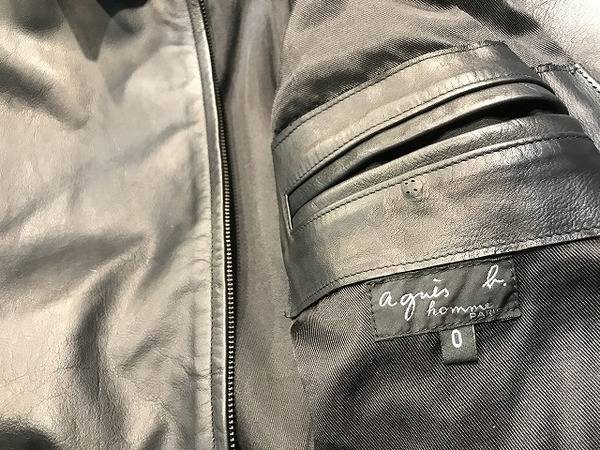 レザージャケット入荷しました！agnes b homme/アニエスベーオム