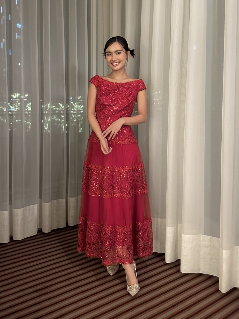 タダシ ショージ シルク ワンピース ドレス マキシ丈 グラデーション