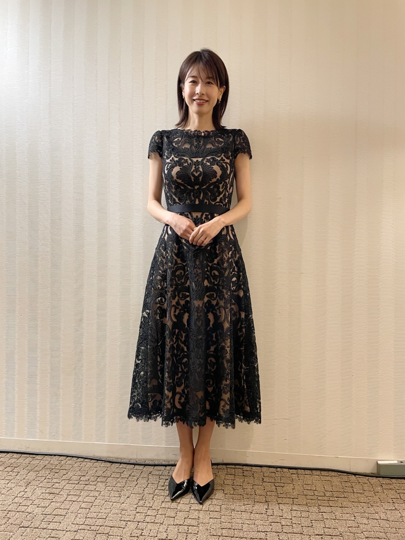 H483/TADASHI SHOJI タダシショージ ひざ丈ワンピース ドレス フレンチ