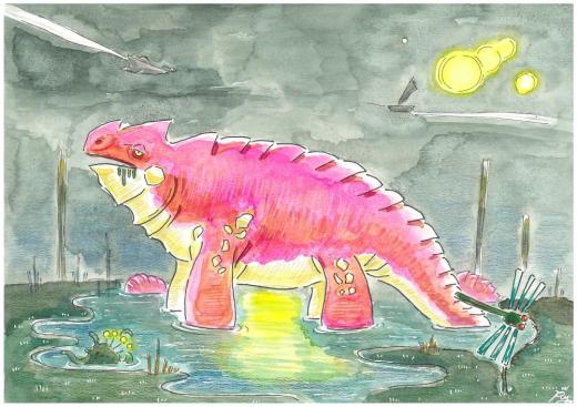 ブルー•ジョー ワタナベリョウ 2022年作品 タグボート ゴリラ ブルー