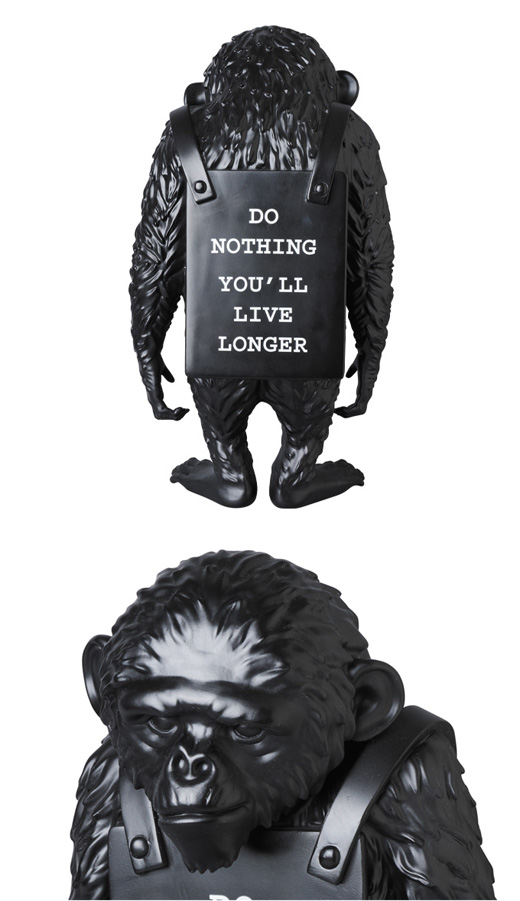 MONKEY SIGN DRIP REVERSE Ver 白黒 BANKSY MONKEY SIGN DRIP REVERSE