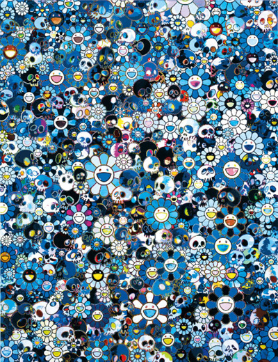 村上隆 SKULLS & FLOWERS BLUE SIGNAL 875ピース Takashi Murakami