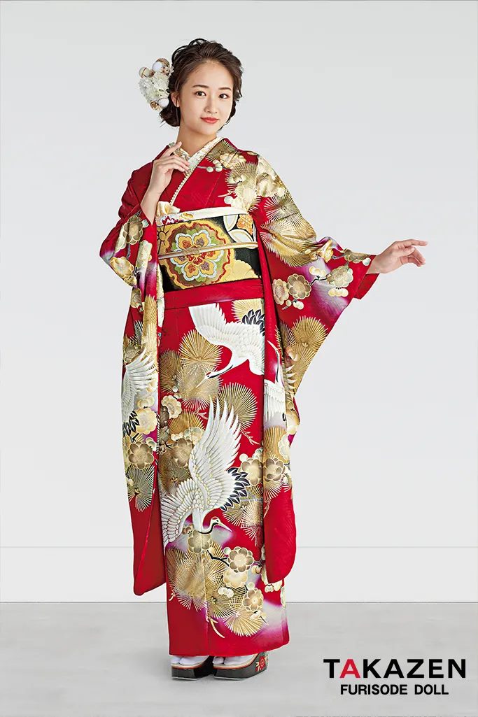 3ページ目｜赤色の振袖｜成⼈式の振袖レンタルならTAKAZEN、世界
