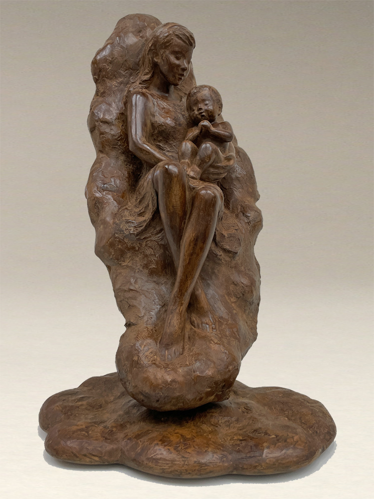 玉野勢三 ブロンズレリーフ「ほほえみ」 玉野勢三 ブロンズレリーフ