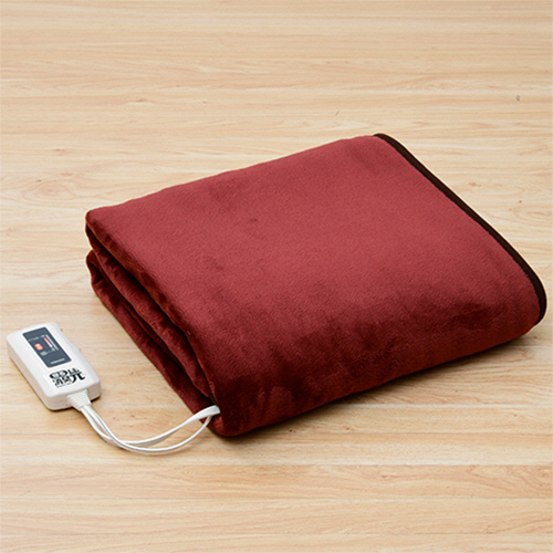 たのめーる】YAMAZEN 寝る消臭元 電気敷毛布 エンジ YKSG-F30(EN) 1枚