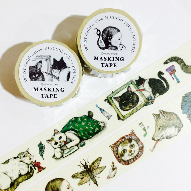 ヒグチユウコ マスキングテープ30mm YH4-TP30 4巻セット｜画材・文具