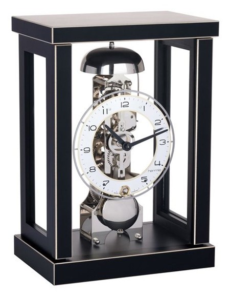 Hermle Brayden 23056-740791 Black Mantle Clock - The Clock Depot