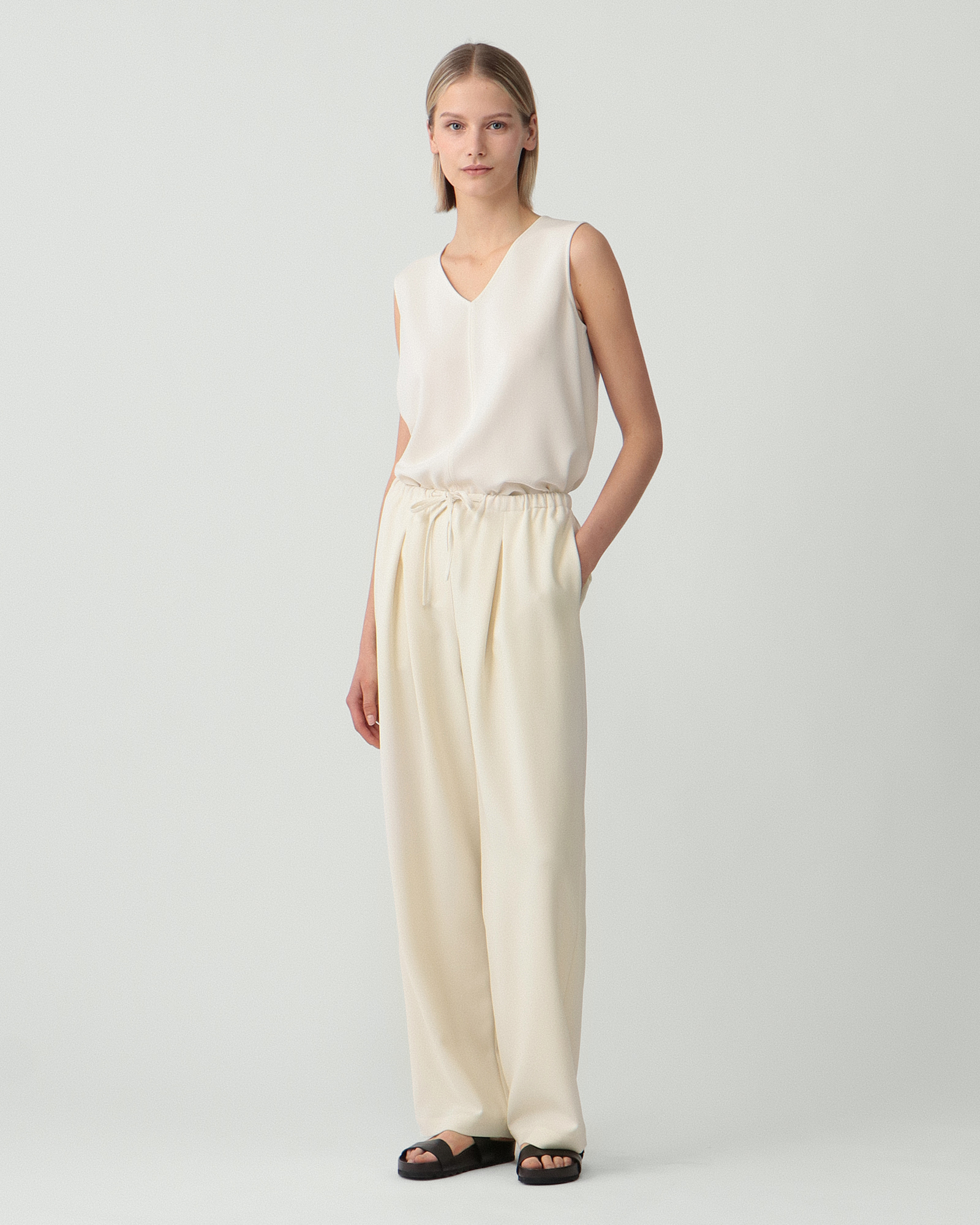 FREEMAN-b カシミヤ ベージュ ベルト付きローブコートリゼッタ 【公式