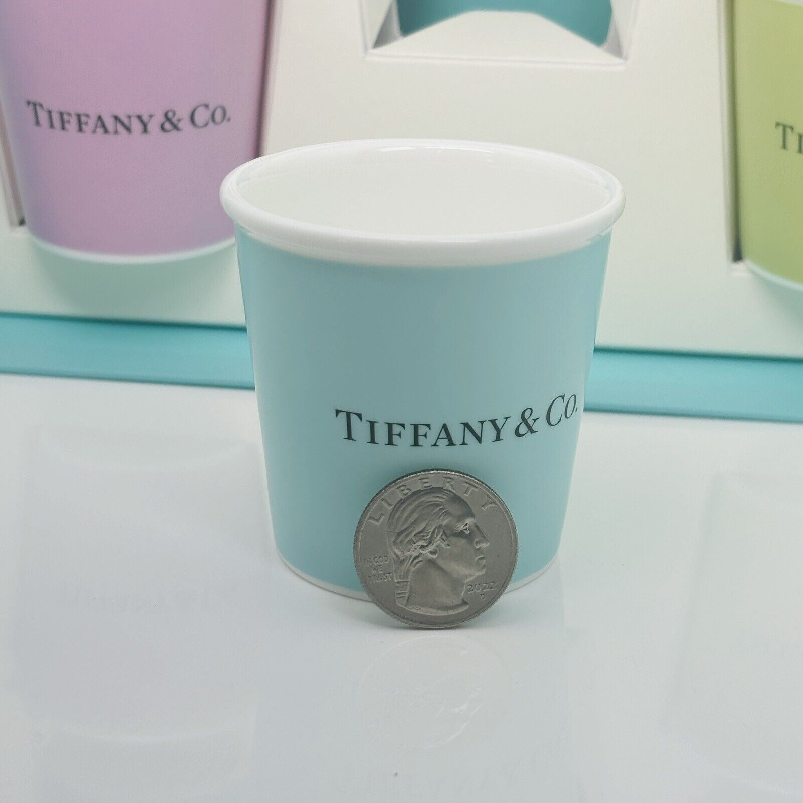 Tiffany 5 Set Colored Espresso Shot Paper Cup Everyday Objects